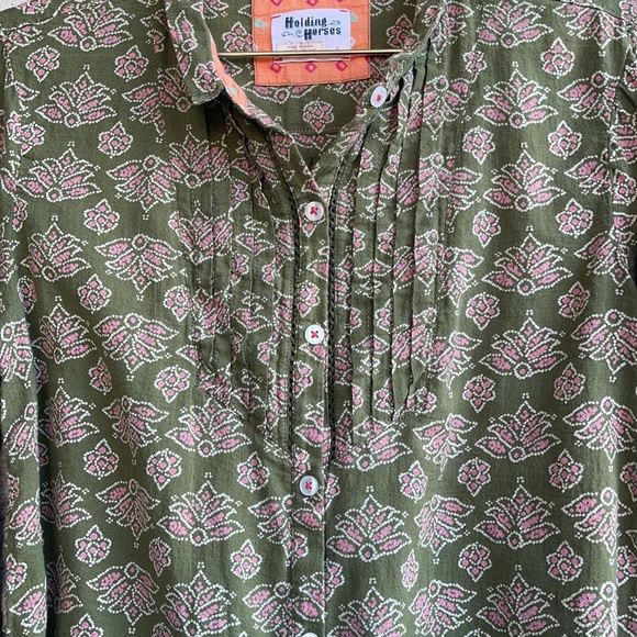 Anthropologie Holding Horses Ismay Button Down Sz6 - Picture 3 of 7